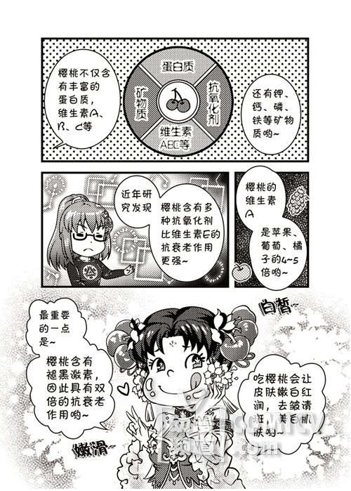 天朝痛樱桃拟人商品化,画师不务正业录制美食教程