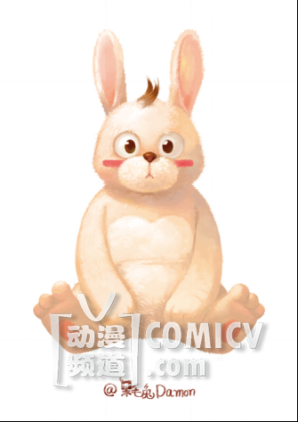 呆毛兔Damon形象